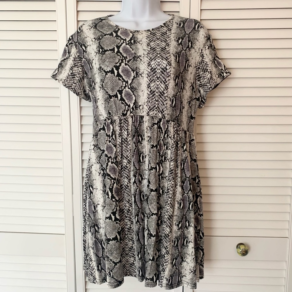 Snake Print Dress
